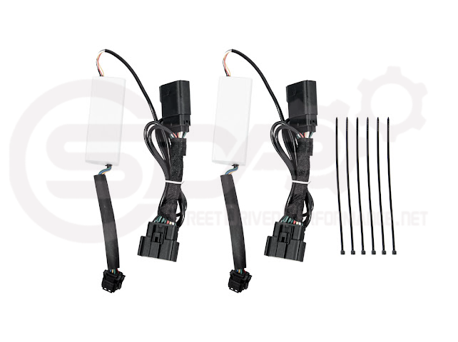 2024-Up For Mustang S650 Dark Horse Style Bumper | Side Intake LED Grille DRL Light Bar Pair