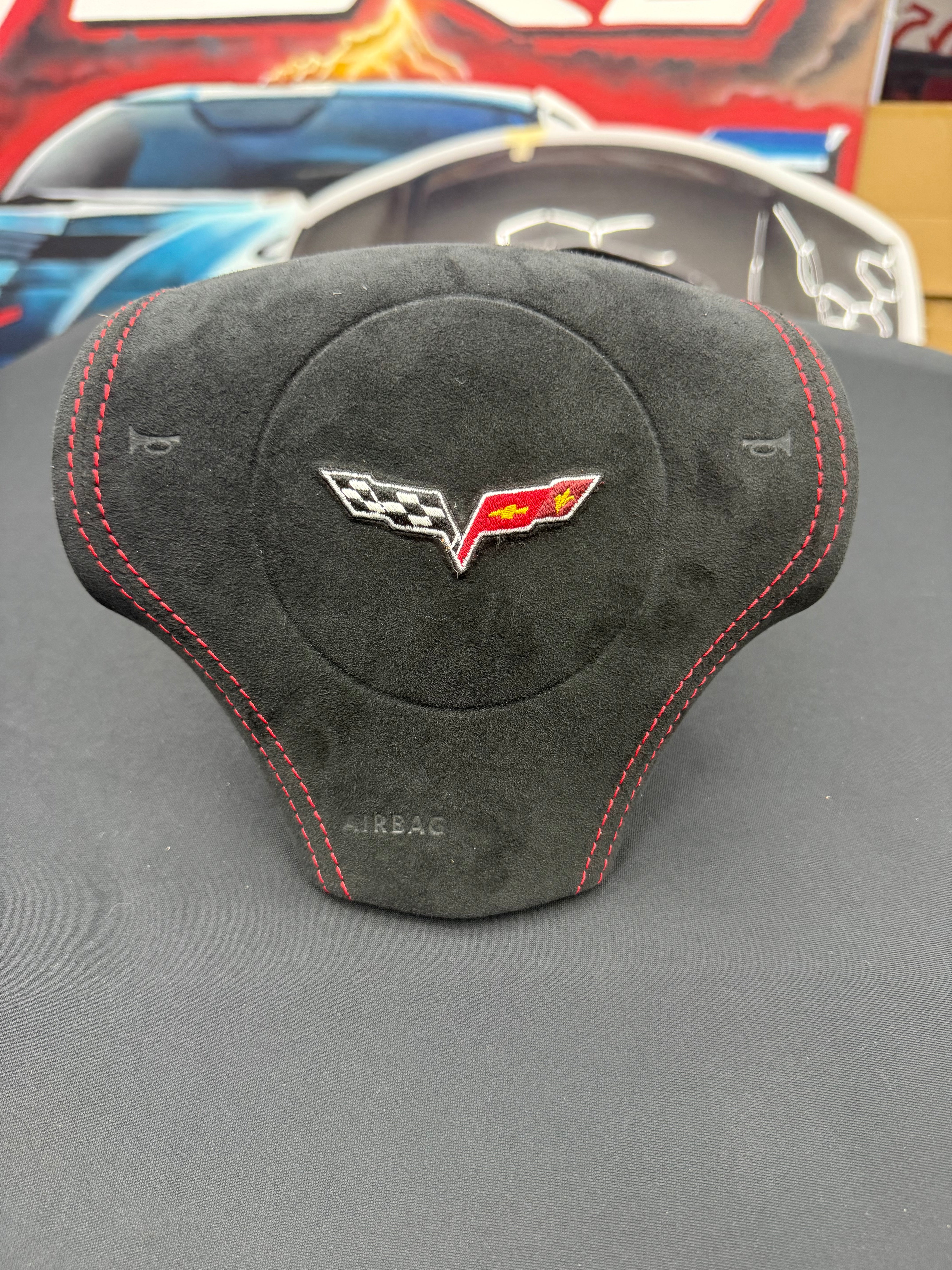 2005 - 2013 Chevrolet Corvette C6 - Airbag Cover for Steering Wheel (IN STOCK NO WAIT TIMES)