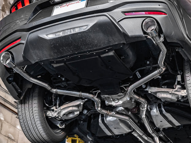 2024-PRESENT FORD MUSTANG S650 GT | STRAIGHT CAT BACK DUAL BURNT TIPS EXHAUST