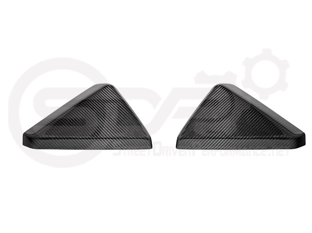 2024-Up Tesla Cybertruck | Factory Style Carbon Fiber Side Mirror Covers Pair