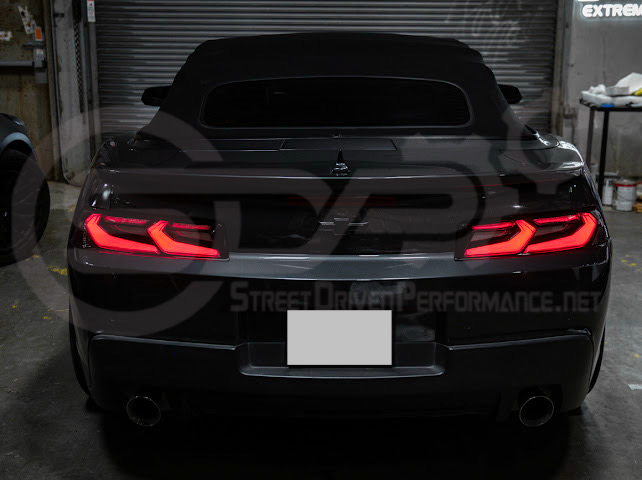 2014-2015 CHEVROLET CAMARO | GM C8 CORVETTE STYLE SEQUENTIAL SIGNAL LED REAR TAILLIGHT PAIR (CLEAR OR SMOKE TINTED LENSES)