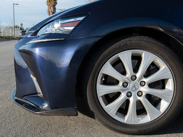 2016-2020 Lexus GS-Series JDM Lexon Style CARBON FIBER Front Bumper Lip Splitter