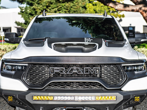 2019-UP RAM 1500 TRX CARBON FIBER FRONT AIR INTAKE HOOD SCOOP