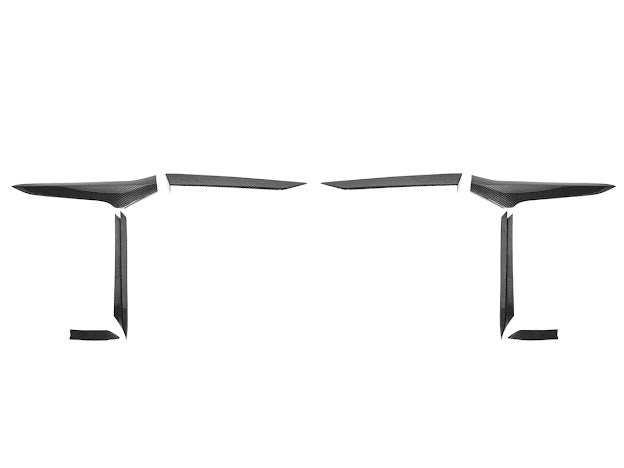 2023+ CHEVROLET CORVETTE C8 Z06/ E-RAY | CARBON FIBER SIDE FENDER VENT DOOR HANDLE TRIM PAIR