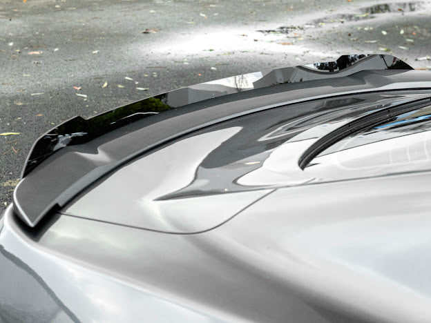 2015-23 FORD MUSTANG GT | SMOKE TINTED REAR SPOILER WICKERBILL FLAP INSERT