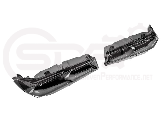 2020-Up Chevrolet Corvette C8 | Euro Style Sequential Signal LED Rear Taillights Pair (Clear or Smoke Lenses)