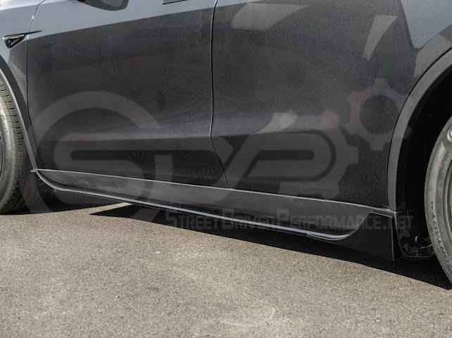 2025-UP TESLA MODEL Y | SDP TRACK STYLE SIDE SKIRTS ROCKER PANEL GROUND EFFECTS PAIR
