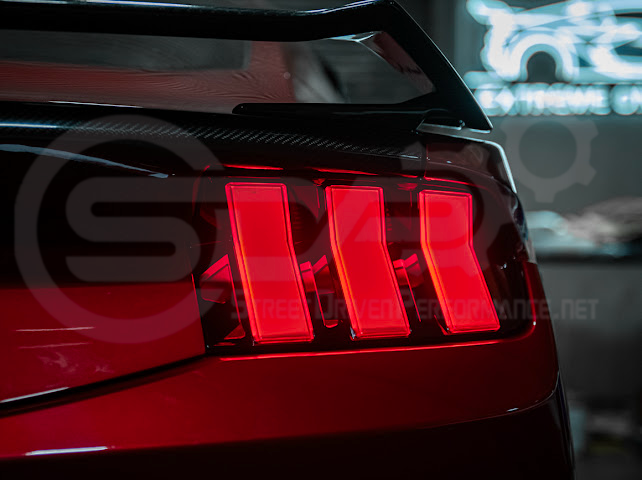 2024-Up Ford Mustang S650 | EURO Style Sequential Signal LED Clear Lenses Rear Taillights Pair