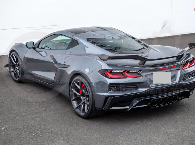 2023-Present Chevrolet Corvette C8 Z06 & E-Ray | Z06 GM Factory Style CARBON FIBER Rear High Wing Spoiler W/ Z07 Performance Package