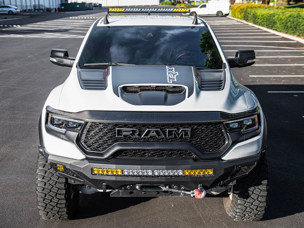 2019-UP RAM 1500 TRX CARBON FIBER FRONT AIR INTAKE HOOD SCOOP