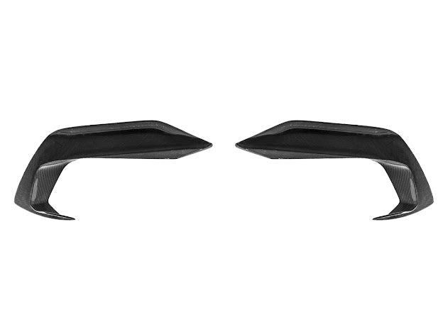 2024-UP FORD MUSTANG ECOBOOST | CARBON FIBER FRONT LOWER SIDE GRILLE INSERTS PAIR