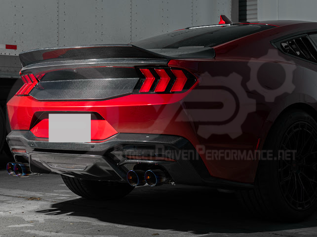 2024-Up Ford Mustang S650 | Factory Integrated Ducktail Style Carbon Fiber Replacement Rear Trunk Lid