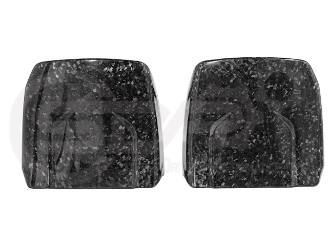 2009-2015 Cadillac CTS/CTS-V V2 FORGED CARBON FIBER SEAT BACK PANEL COVER REPLACEMENT PAIR