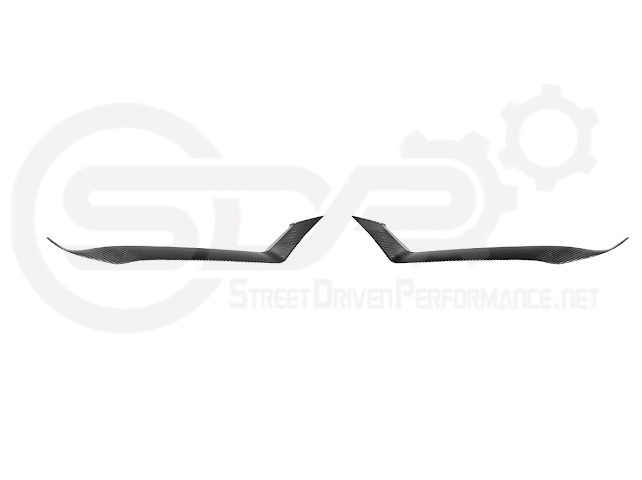 2024-Up Ford Mustang GT | Carbon Fiber Overlay Headlight Eyebrow Trim Cover Pair