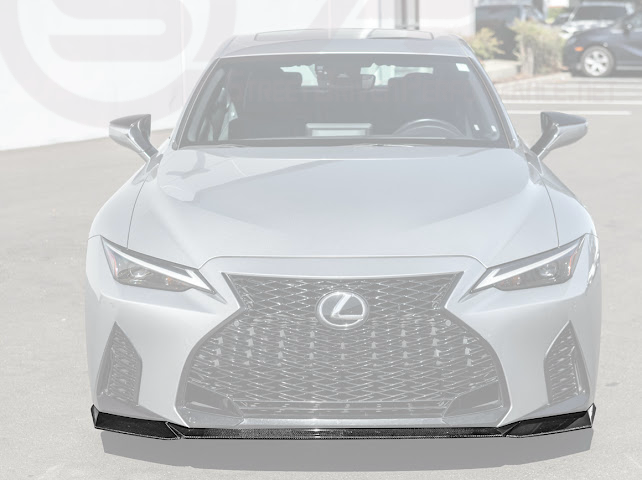 2021-UP LEXUS IS300, IS350, IS500 | JDM NOVEL STYLE CARBON FIBER FRONT BUMPER LIP SPLITTER GROUND EFFECTS