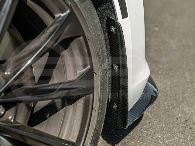 2020-Up Cadillac CT4-V Blackwing | CARBON FIBER Front Splitter Side Wheel Arches Pair