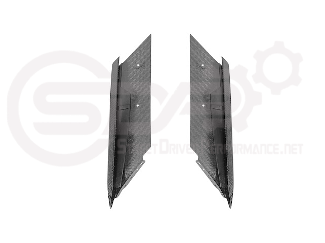Carbon fiber side fender vents for 2023 Corvette C8 E-Ray and Z06, replacement air scoop trim by Street Driven Performance