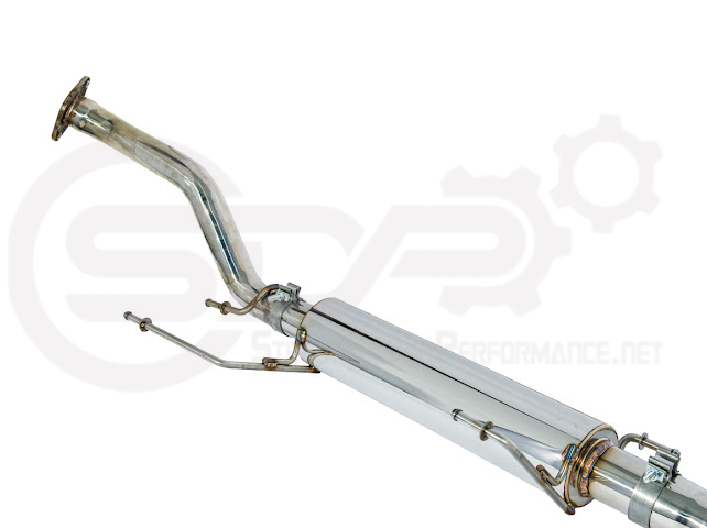 Toyota 4Runner 2025+ cat-back exhaust system by Street Driven Performance with chrome or burnt blue tips, turn down style.