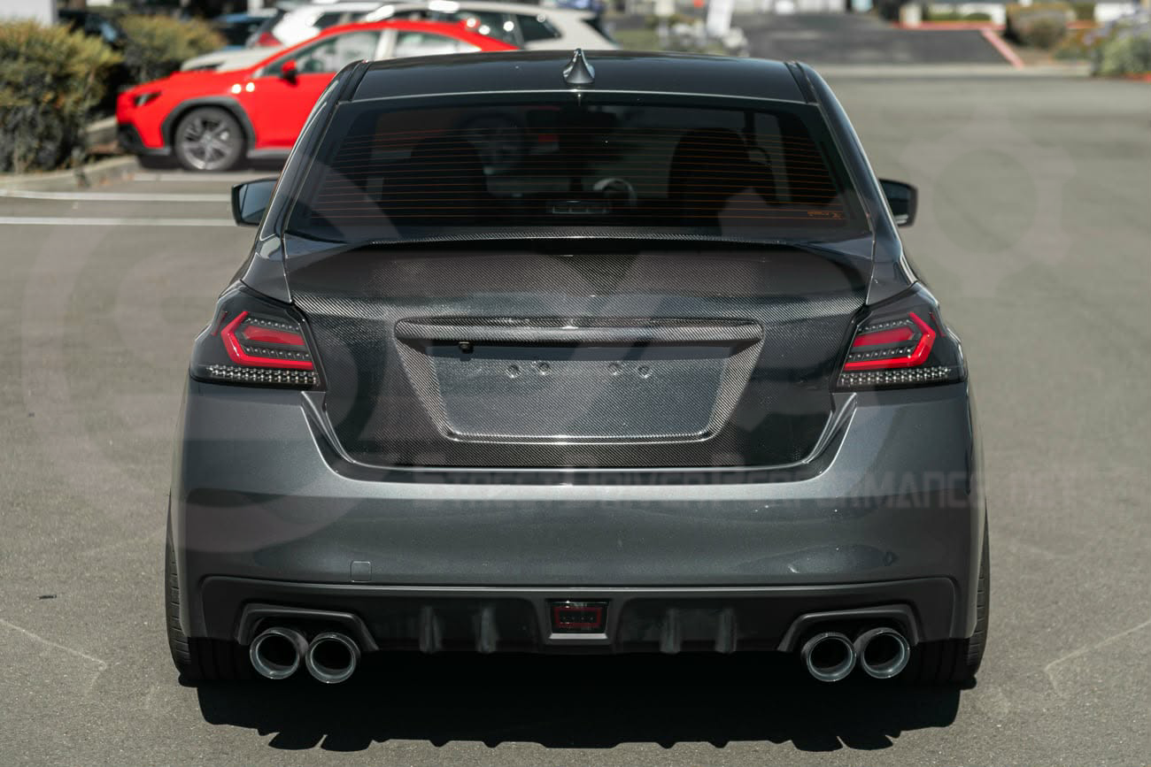*BLEMISHED / DISCOUNTED* 2015-2021 SUBARU WRX STI |  CARBON FIBER REAR TRUNK LID WITH INTEGRATED SPOILER WING