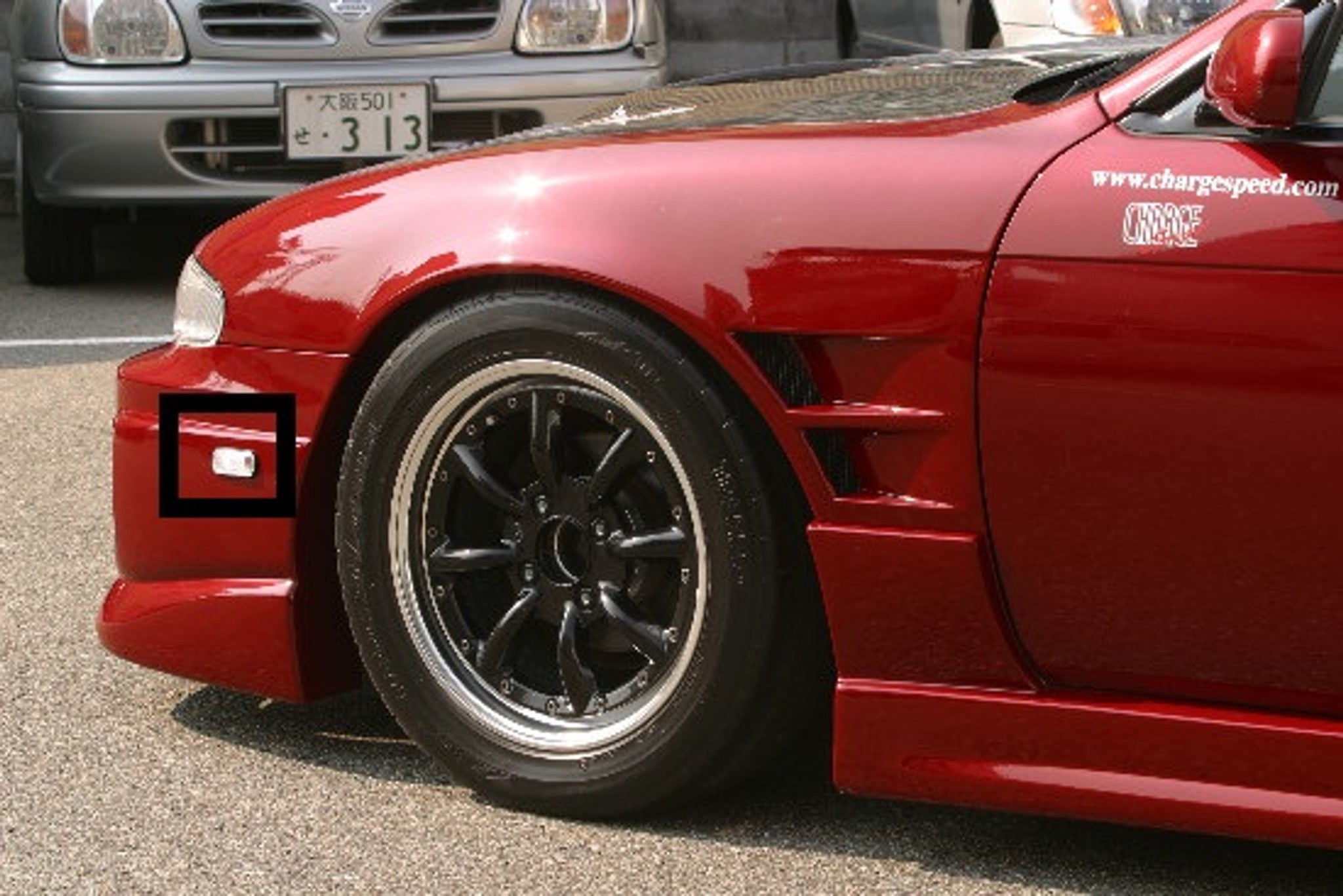 1995-1996 Nissan 240SX S-14 Clear Front Side Markers for Charge Speed Front Bumper