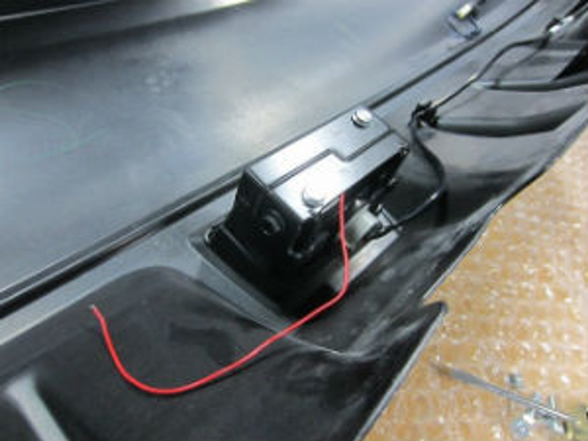 Charge Speed JDM Spec Subaru Clear LED back fog lamp with F1 style flash brake lamp-LENS=CLEAR, REFLECTOR=BLACK