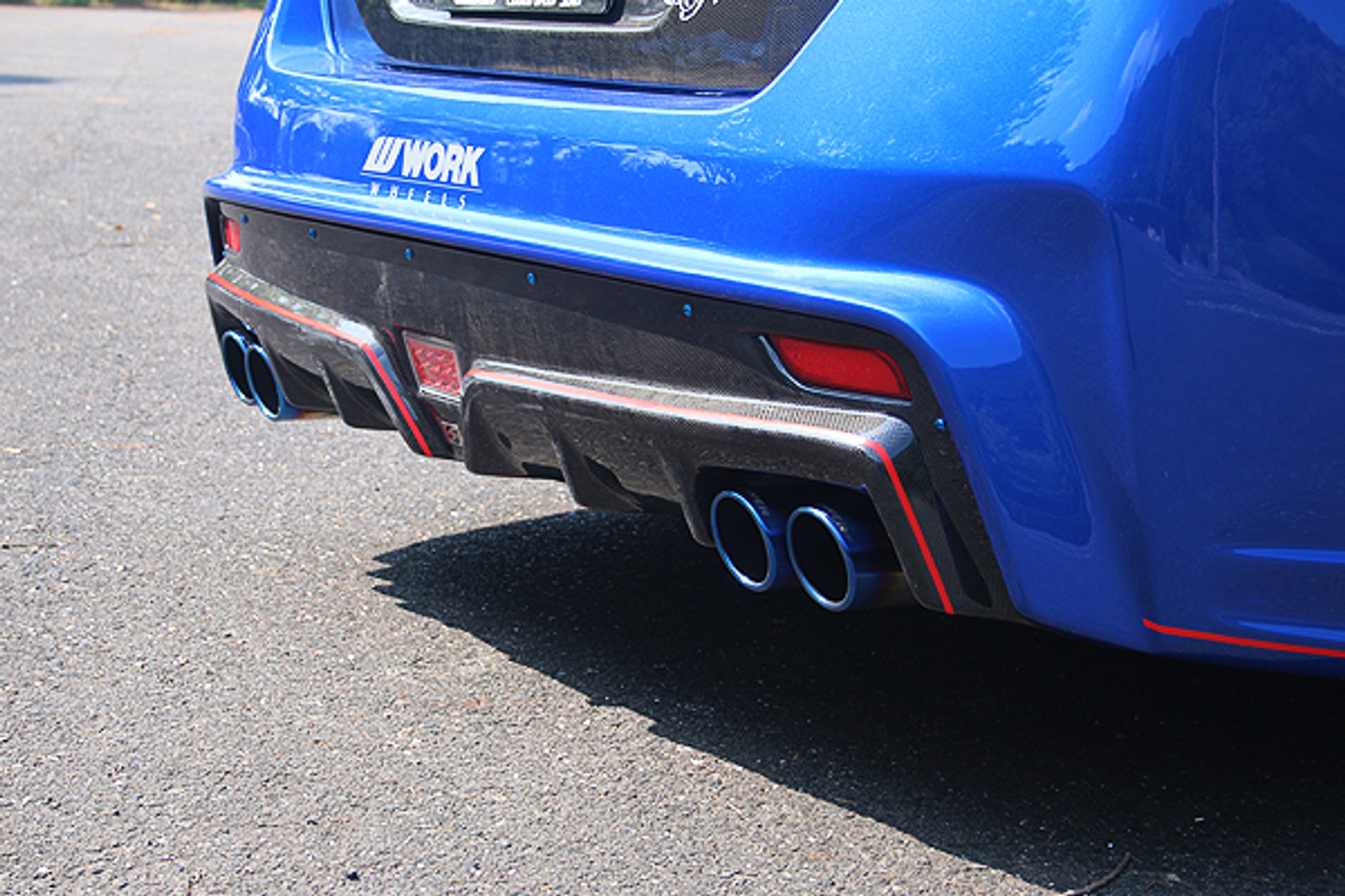Charge Speed 2015-2021 Subaru WRX STi 4 Doors Sedan VA Carbon Rear Diffuser Cowl FOR Type 2 Rear Bumper