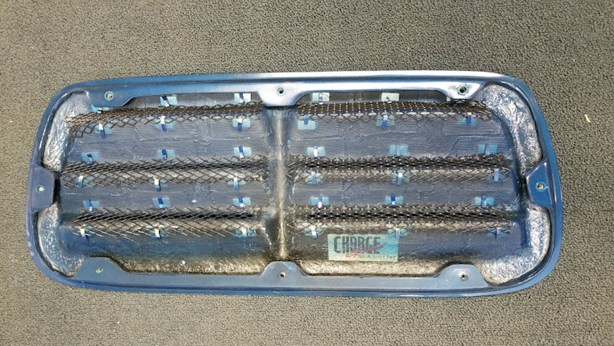 Charge Speed 2002-2003 Subaru WRX GD-A FRP Outlet Style Hood Duct PAINTED FACTORY BLUE