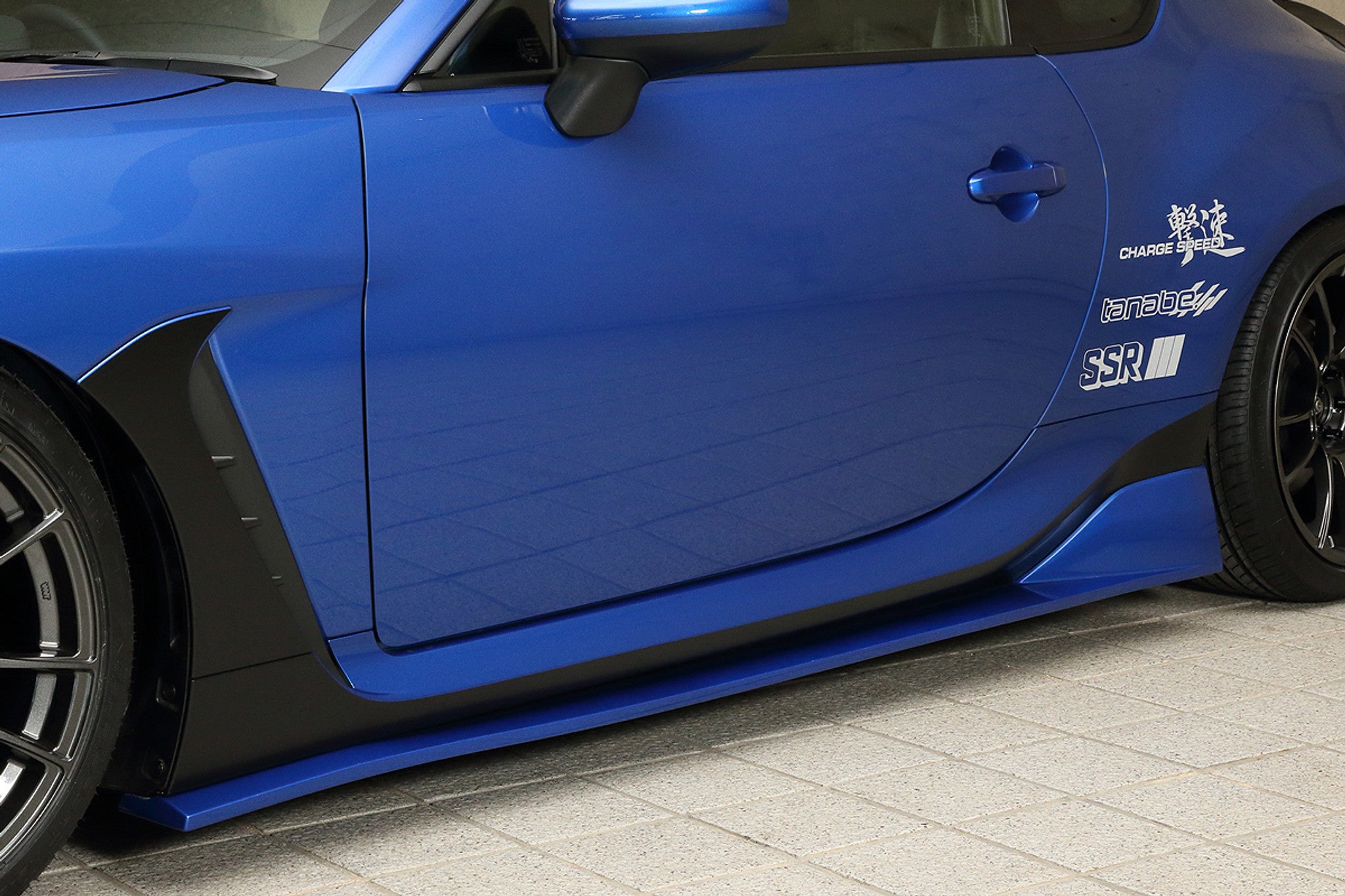 Charge Speed 2022-2026 Subaru BR-Z ZD8 & Toyota GR86 All Models Bottom Line Type 1 Carbon Side Skirts (Pair)