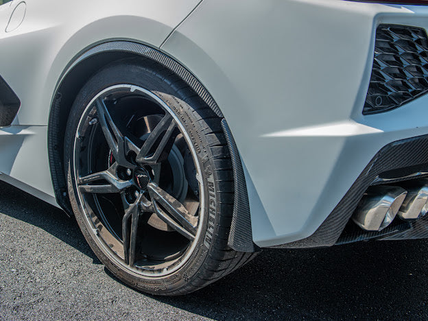 2020+ C8 Corvette Stingray & Z51 | "XL Extended" Front & Rear Splash Guards / Mud Flaps