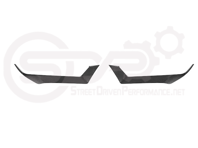 2024-Up Ford Mustang GT | Carbon Fiber Overlay Headlight Eyebrow Trim Cover Pair