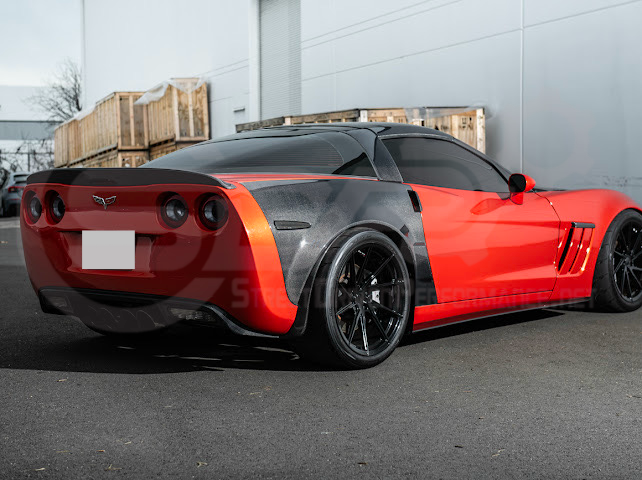 2005-2013 C6 Corvette - Carbon Fiber B-Pillar / Halo Cover