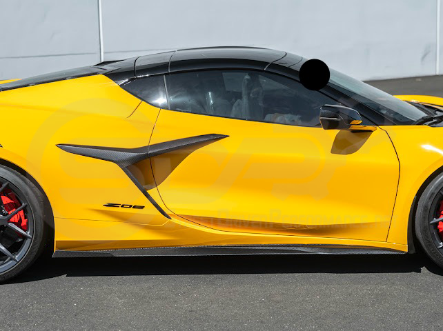 2023-UP CHEVROLET CORVETTE C8 Z06 & E-RAY | SDP PERFORMANCE TRACK STYLE SIDE SKIRTS ROCKER PANEL GROUND EFFECTS