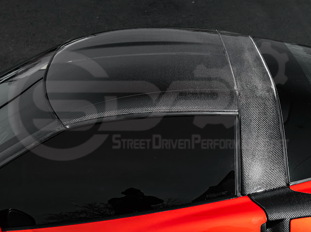 2005-2013 C6 Corvette - Carbon Fiber B-Pillar / Halo Cover