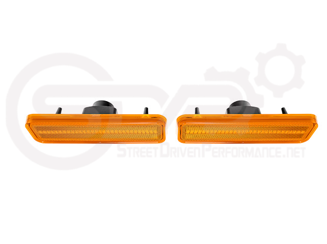 1972-1974 Dodge Charger | Front Side Marker Lens Amber Light LED Pair (Clear / Amber / Smoke)