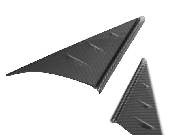 2020-Up Toyota GR Supra A90 A91 | SDP Performance Style CARBON FIBER Anti-Wind Buffeting Vent Cover Deflector (Pair)