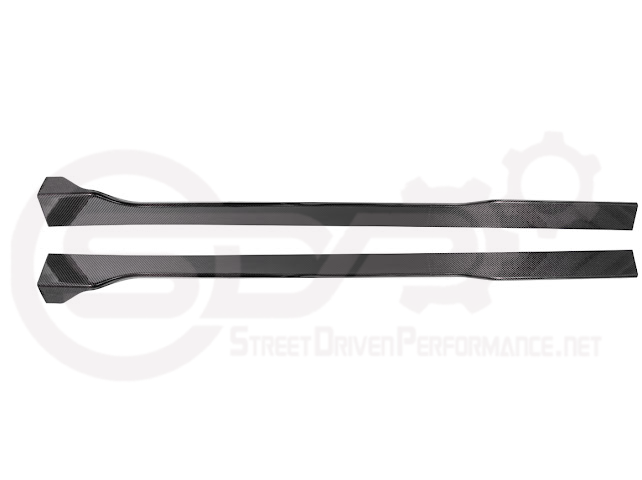 2024-Up Ford Mustang S650 | SDP Performance CARBON FIBER Side Skirts Extension Rocker Panels Ground Effects