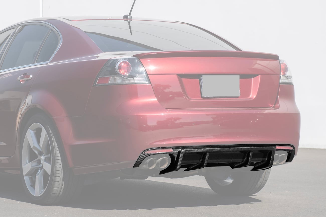 *IMPERFECTION / DISCOUNTED* 2008-2009 PONTIAC G8 CARBON FIBER GXP STYLE REAR DIFFUSER