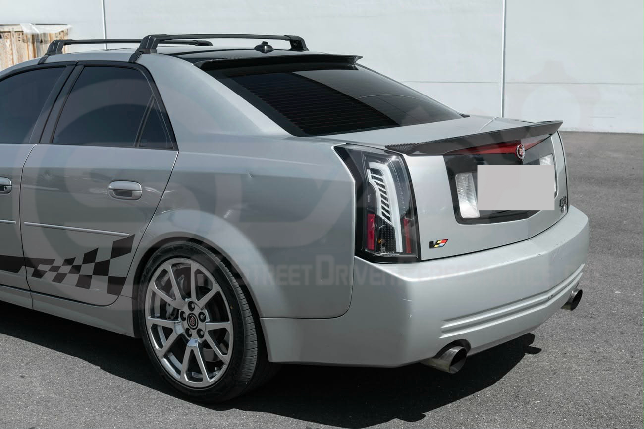 2003-2008 Cadillac CTS-V, V1 | SDP Performance Style CARBON FIBER Top Window Roof Spoiler Wing