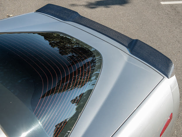 *IMPERFECTION / DISCOUNTED* 2005-2013 C6 Corvette - Extended ZR1 Style CARBON FIBER Rear Trunk Lid Spoiler Wing