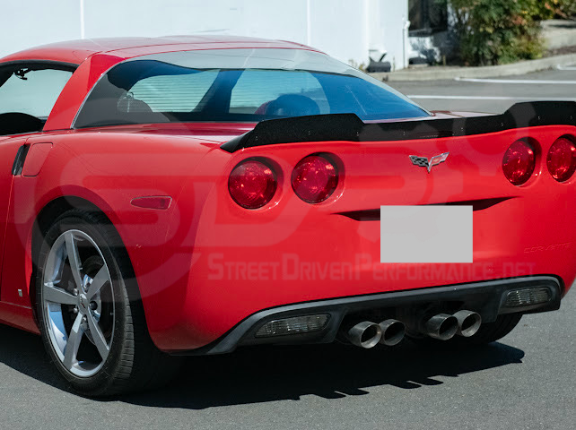 2005-2013 Corvette C6 | ZR1 Extended Style Rear Wing Wickerbill Spoiler (Matte or Gloss Black)