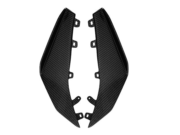 2023+ CHEVROLET CORVETTE C8 Z06 & E-RAY | Z07 PERFORMANCE PACKAGE CARBON FIBER LIP SPLITTER GROUND EFFECTS WITH CANARDS