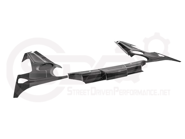 2025-Up Corvette C8 ZR1 | CARBON FIBER Engine Bay Trim Panel Cover Pair