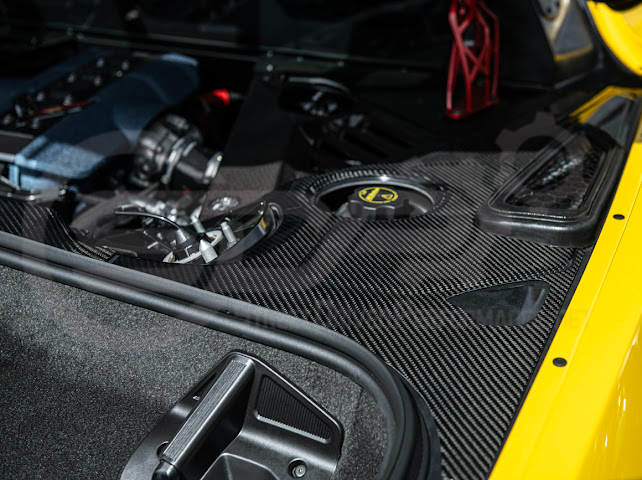 2025-Up Corvette C8 ZR1 | CARBON FIBER Engine Bay Trim Panel Cover Pair
