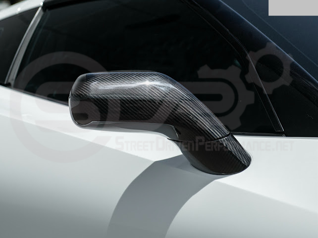 2014-2019 Chevrolet Corvette C7 | Factory Style CARBON FIBER Full Mirror Cap Covers Pair
