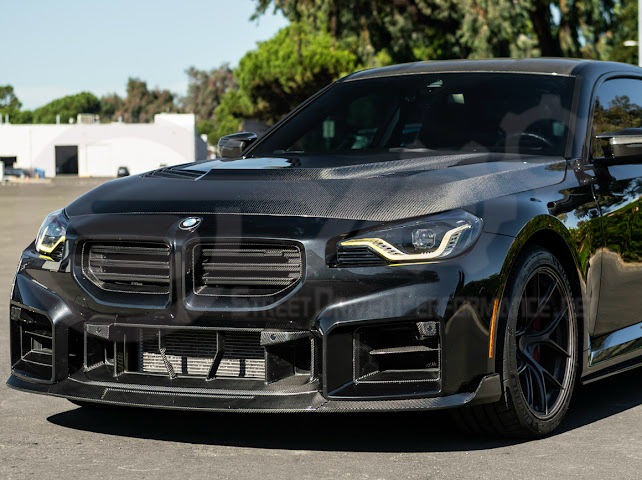 2023-Up BMW G87 M2 | V Style CARBON FIBER Front Vented Heat Extraction Hood