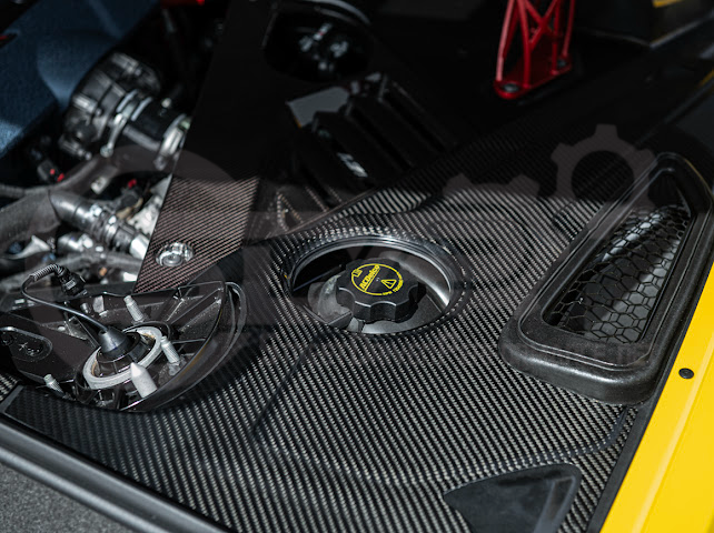 2025-Up Corvette C8 ZR1 | CARBON FIBER Engine Bay Trim Panel Cover Pair