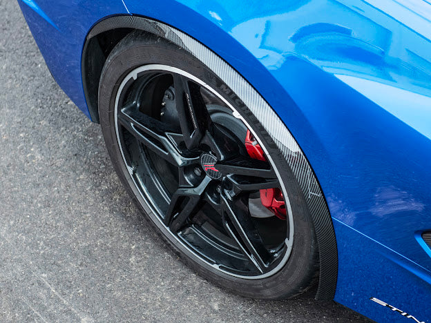 2020+ CHEVROLET CORVETTE C8 | SDP PERFORMANCE PACKAGE HYDRO DIPPED CARBON FIBER SIDE WHEEL FENDER PAIR