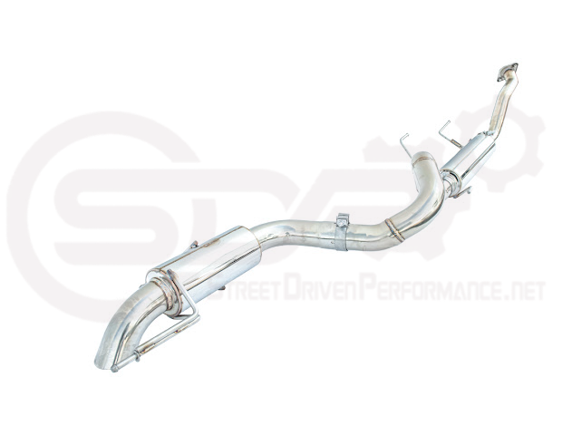 Toyota 4Runner 2025-up cat-back exhaust system by Street Driven Performance with chrome or burnt blue turn down tips.