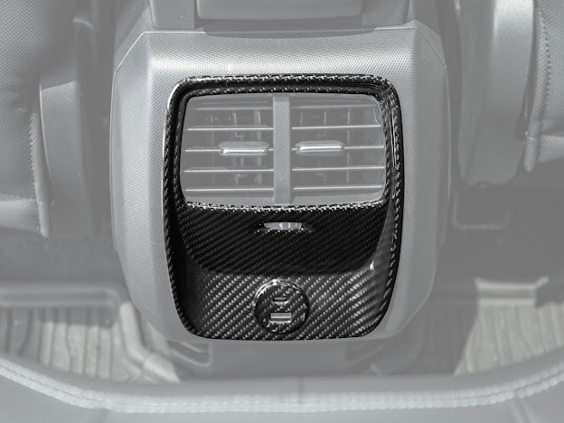 2021-Up Ford Mustang Mach-E |INTERIOR Carbon Fiber Rear AC Outlet Panel Cover