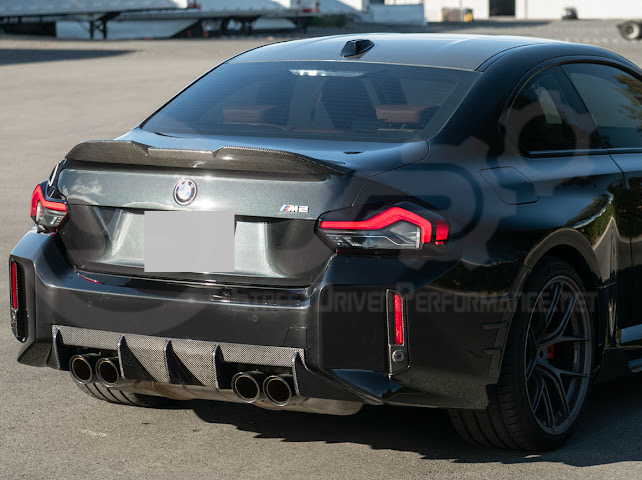2023-UP BMW G87 M2 | FACTORY STYLE CARBON FIBER REPLACEMENT REAR BUMPER REFLECTOR TRIM PAIR